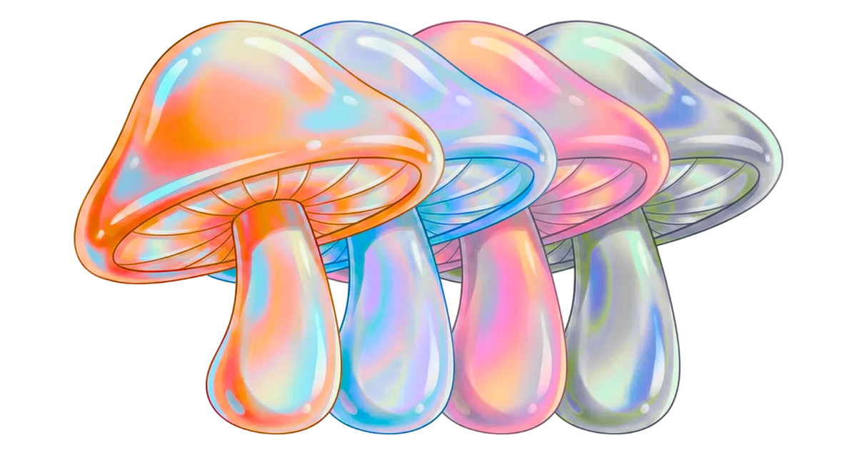 Mushroom spore cloud representing AI orchestration